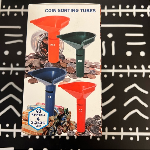 Colorful Coin Sorting Tubes Set - Picture 2 of 4